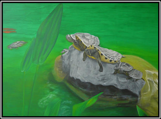 TURTLE ISLAND  155 cm x 99,5cm, oil on canvas